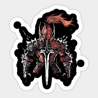 solo leveling igris red armor Sticker